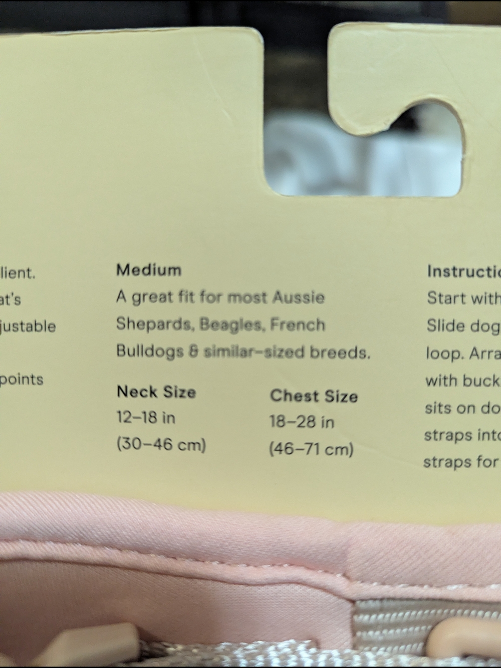 Pet Harness - Light Pink